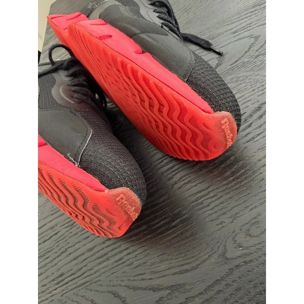 Reebok Zig Dynamica Mens Running‎ Shoes Black Neon Red Size 10